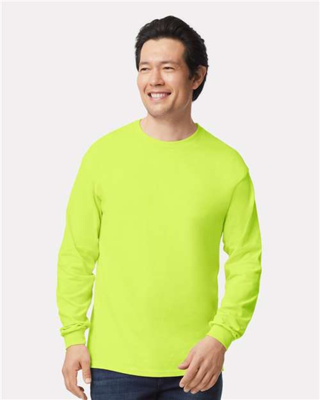 Gildan® Ultra Cotton Long Sleeve Crewneck T-Shirt for Work or Casual Wear